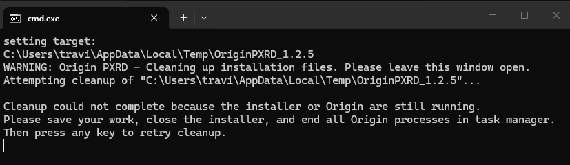 cleanup cmd window