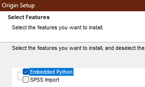 Select Embedded Python