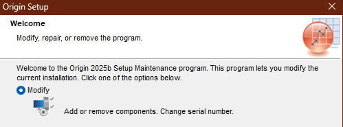 Modify Installation